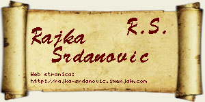 Rajka Srdanović vizit kartica